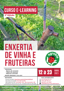 Cartaz Enxertia de vinha e fruteiras 2ª Edição