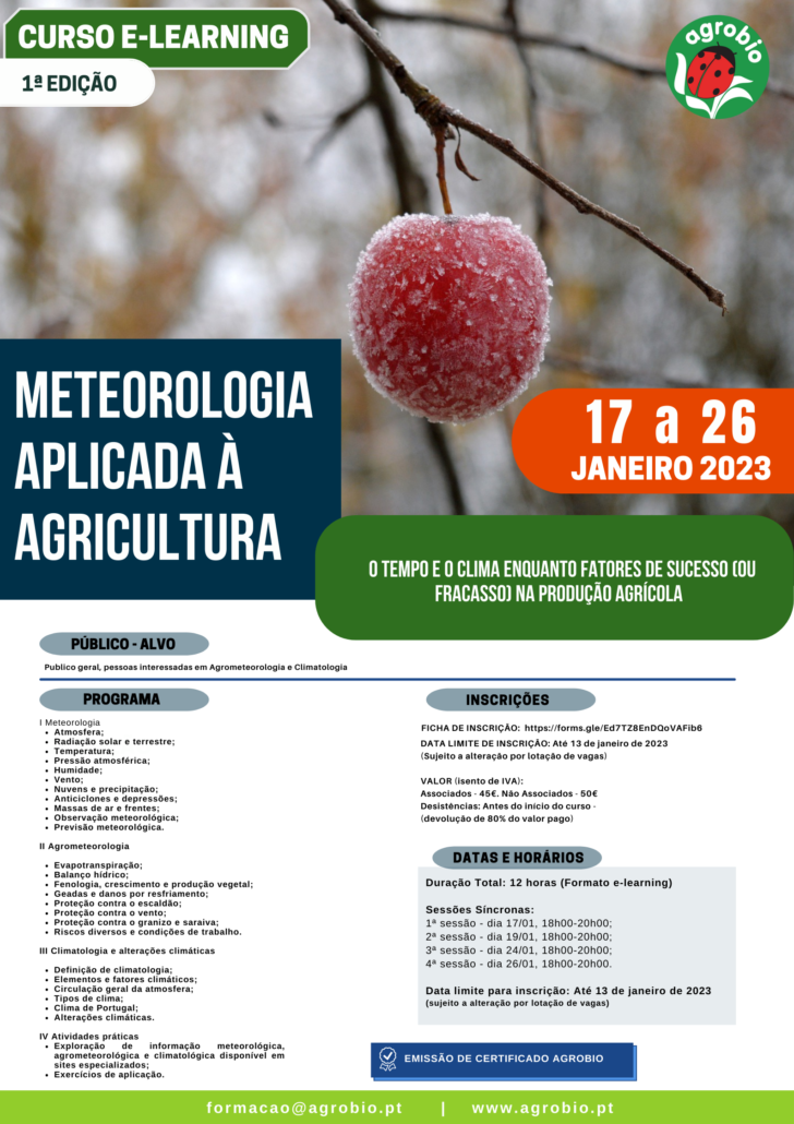 Agricultura biológica; Saúde ; Meteorologia; Agricultura