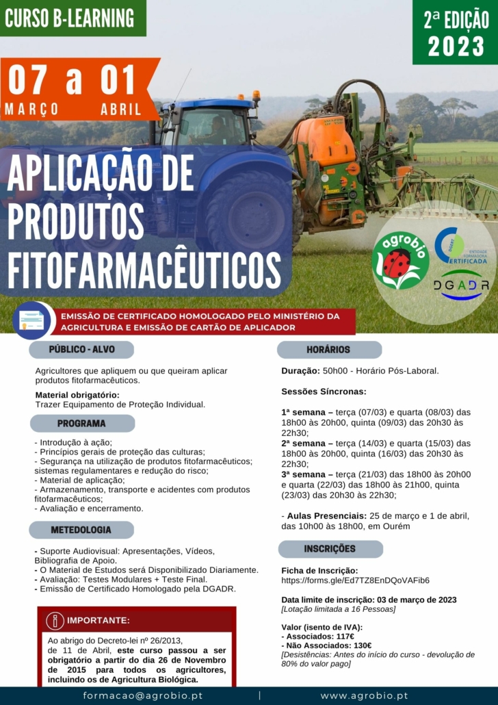 Agricultura biológica;Produtos Fitofarmacêuticos