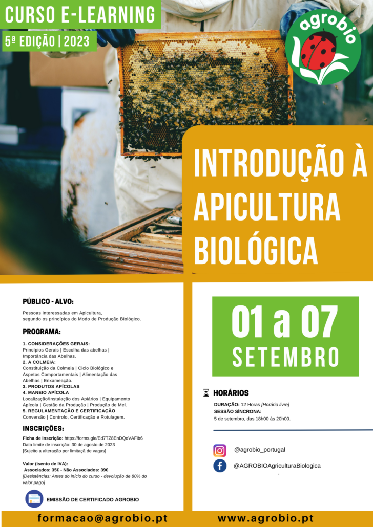 AGROBIO, Agricultura biológica;Apicultura Biológica